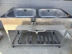 SUNWAVE 業務用 二槽シンク ステンレス 150×75×100cm - メルカリ