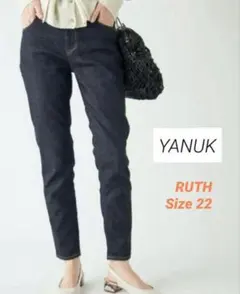 【ぼんちゃん】極美品♡YANUK RUTH　スリムテーパード　黒　22 YANUK】RUTH スリムテーパード インディゴ – Sirin Online Store