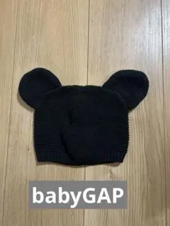 baby GAP Disney baby ミッキー耳付き帽子 黒