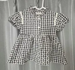 Loulou Ami ブラウス ギンガムチェック 90