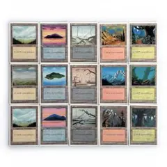 4ED 基本地形 アルターネイト版 英語15種15枚 第4版 コンプ 基本土