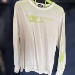 DIESEL ホワイト ロングスリーブ ロンT