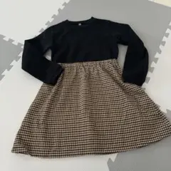 裏起毛 ワンピース