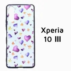 Xperia 10 Ⅲ ケース 星とハート カバー