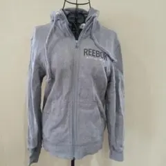 Reebok グレー フード付きパーカー