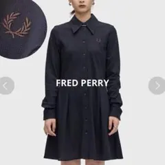 ✨美品✨FRED PERRY フレッドペリー　ポロワンピース　ネイビー