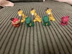 個別分け可　たべっ子どうぶつ 肩ズンFIG キリン ワニ ネコ サル