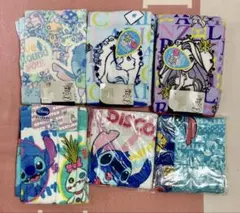 アリス・スティッチ・ラプンツェル他　フェイスタオル　各2枚組