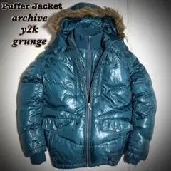 00s archive puffer down jacket y2k tech