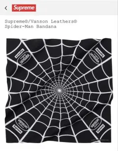 Supreme Vanson Spider-Man Bandana ブラック Supreme Vanson Leathers Spider Bandana - メルカリ