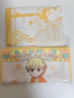 鬼滅の刃　極楽湯コラボ　手ぬぐい　ナムココラボ　ハンドタオル　全4枚　我妻善逸