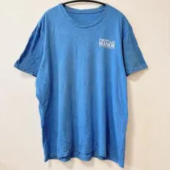 半袖Ｔシャツ XL ~ 2XL スカイブルー ロゴ クルーネック ユニセックス
