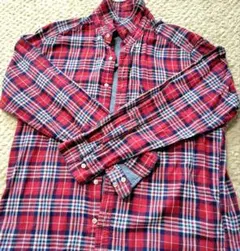 Eddie Bauer チェック柄 長袖シャツ Lサイズ