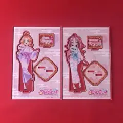 名探偵プリキュア 極楽湯　明智あんな　小林みくる　アクリルスタンド2点セット