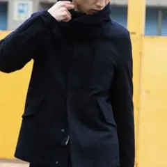 green label relaxing メルトン ショート モッズコート XL