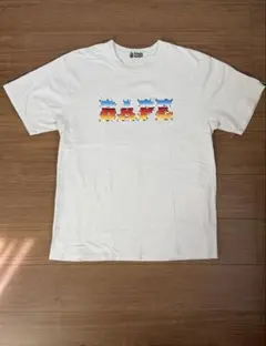 希少 A BATHING APE BAPEロゴ 半袖Tシャツ L 白 エイプ
