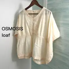 loaf ドルマン 刺繍ブラウス 半袖 シアートップス オズモーシスのサムネイル