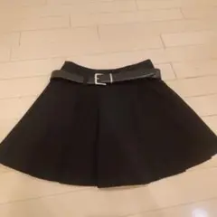 SNIDEL ベルト付きスカショーパン BLK サイズ0
