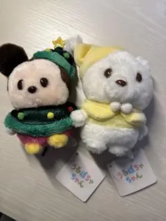 うるぽちゃちゃん クリスマスミッキー プーさん2体セット