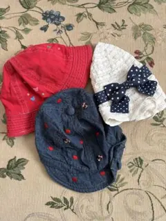 ベビー帽子セット ミキハウス　ダブルビー