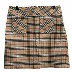 d*7様 良品Burberry’s BLUE LABELノバチェック ミニスカー