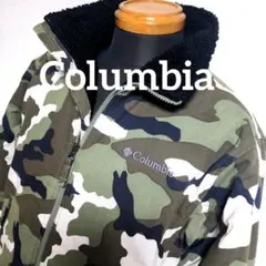 cn10 Columbia ボアジャケット カモフラ柄 メンズSサイズ