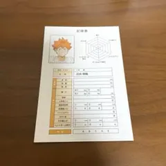 ハイキュー!! アニメイト 体力測定 ポストカード 特典 日向翔陽
