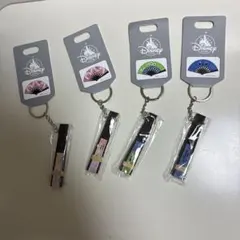 Disney Store 扇子キーホルダー 4点セットのサムネイル