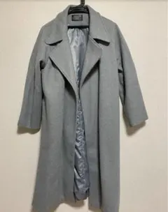 グレー チェスターコート ベルト付き