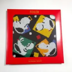 【未開封品】フェイラー　スヌーピー　コラボ　タオルハンカチ　２枚セット 新品 FEILER フェイラー スヌーピー コラボ ピーチ タオルハンカチ