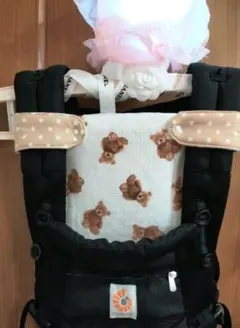 ♡ー②　抱っこ紐　胸カバー　ハンドメイド　エルゴ対応　ベア　くま　よだれカバー
