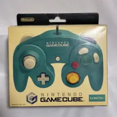 Nintendo ゲームキューブ コントローラー エメラルドブルー 箱付き　後期