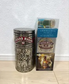ChivasRegal 3本　限定デザイン缶 ミズナラミニボトル付き 古酒のサムネイル