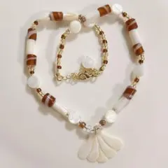 no.183／a'moureve ビーズネックレス　ハンドメイド