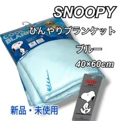 SNOOPY 接触冷感 ペット用ブランケット M 青 ひんやり スヌーピーのサムネイル