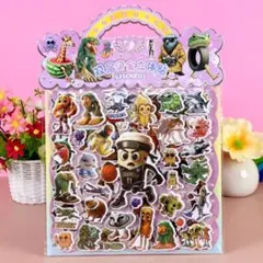 イタリアンブレインロット　AIモンスター　ぷくぷくシール　大判　2枚綴り