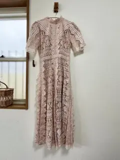 スナイデル レースロングワンピース ドレス 総レース　オケージョンドレス