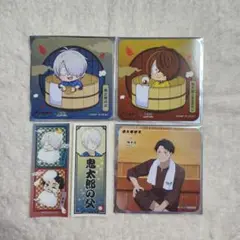 鬼太郎誕生 ゲゲゲの謎 極楽湯 コラボ コースター ステッカー 非売品セット！のサムネイル