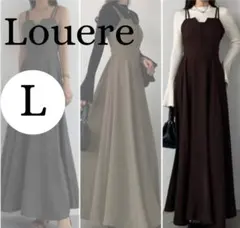 Louere ルエレ デザインフレア　キャミワンピース ブラウン L