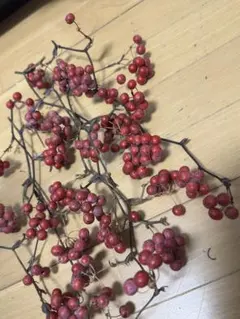 サンキライの実 山帰来 枝つき ドライフラワー リース スワッグ