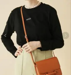 MADEMOISELLE ROPE ロゴ刺繍パリジェンヌロングT size38のサムネイル