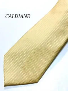 2本目半額　美品　CALDIANE ストライプ　シルク　ネクタイ　ビジネス