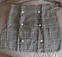 SHEIN チェック柄タイトスカート 1XL