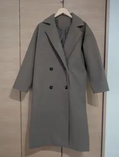 ダブルボタン ロングコート