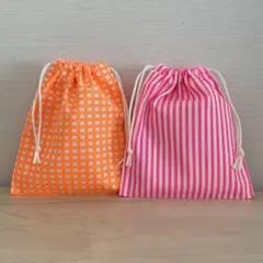 91 コップ袋　2個セット　ハンドメイド