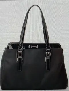 LA BAGAGERIE 光沢黒ショルダーバッグ（4回目の値下