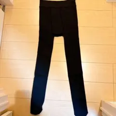 【新品・未使用】ブラック　タイツ　ストレッチ素材　裏起毛