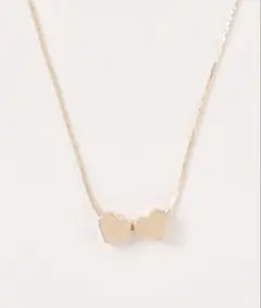 Sonu jewelry ダブルハート ネックレス ゴールド 華奢のサムネイル