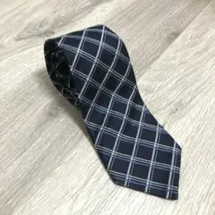 CHAPS ネクタイ　チェック柄ネイビー系のサムネイル