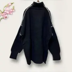 ディオン DION/ゆるダボ/セーター/長袖/ニット/ユニセックス/ブラック